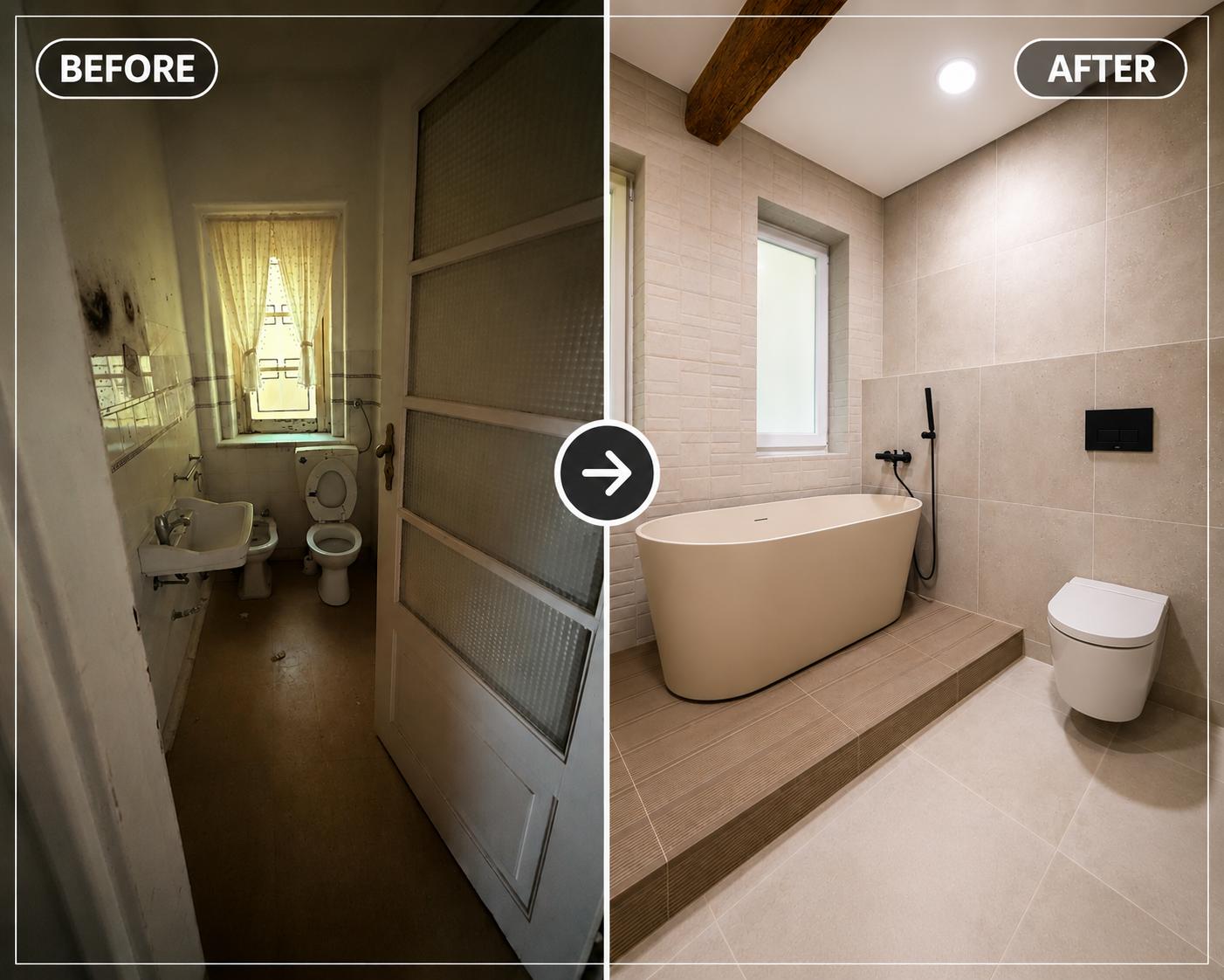 Bathroom renovated